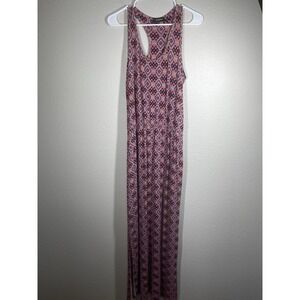 Women's Long Maxi round neck, racer Back Sleeveless Dress Size Medium Colette